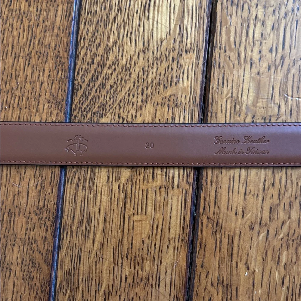 Brooks Brothers Boys Classic Black Leather Belt